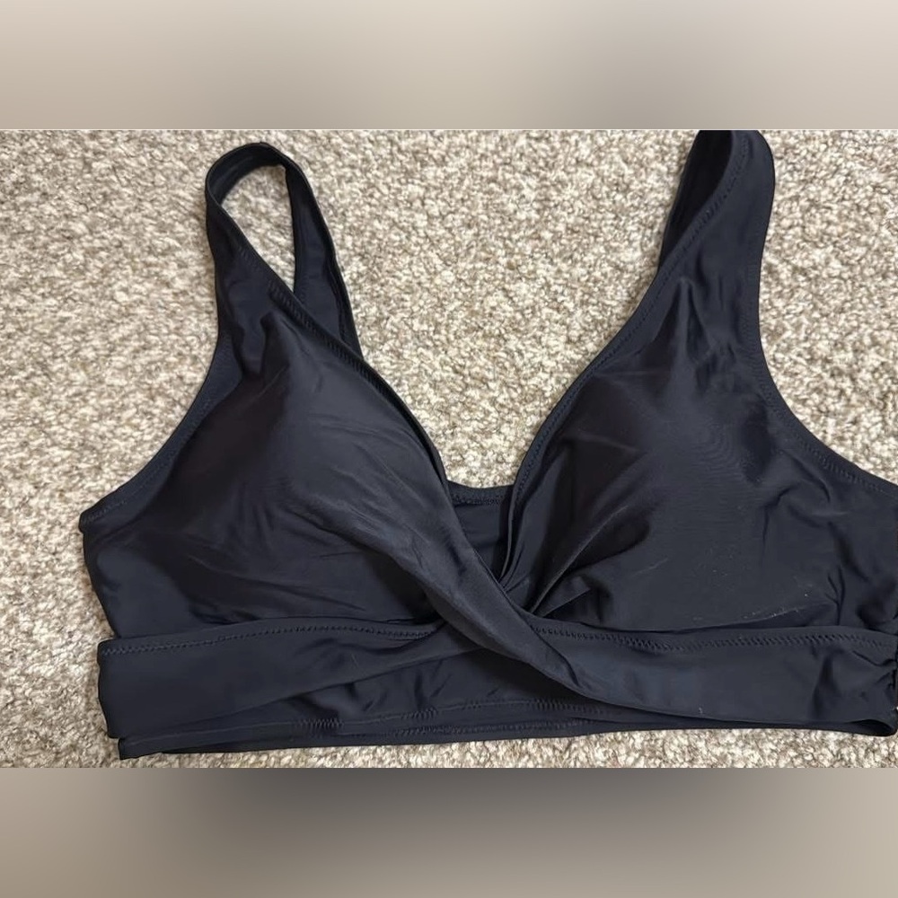 Black Women's Swim Top
